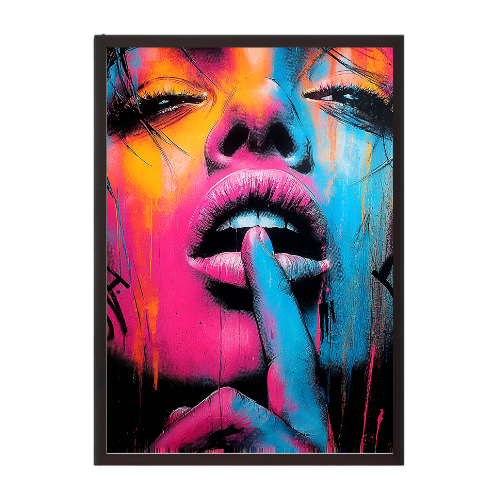 Silent Neon - Urban Art Plakat