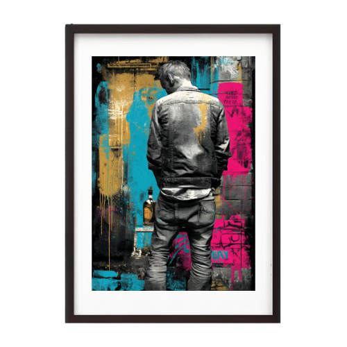 Street Rebel - Urban Art Plakat