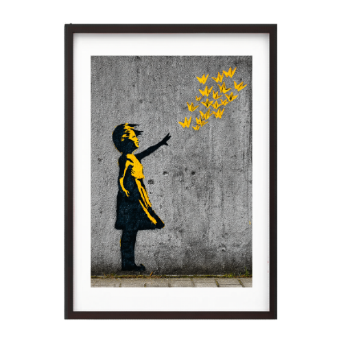 Golden Wings - Urban Art Plakat