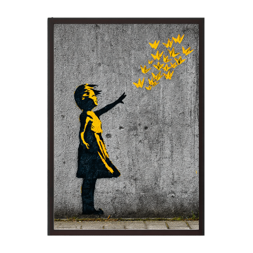 Golden Wings - Urban Art Plakat