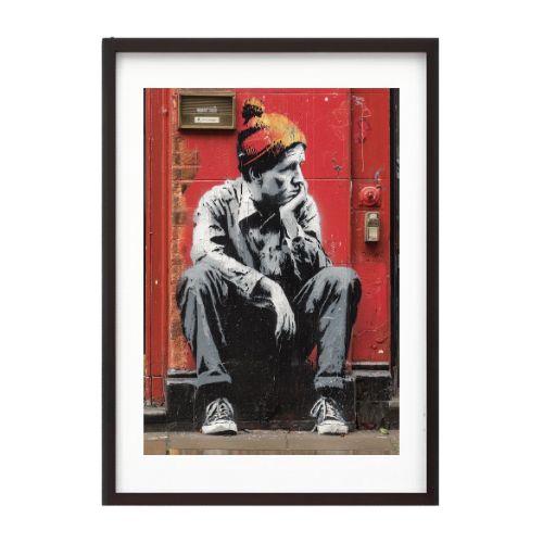 Sad Clown - Urban Art Plakat