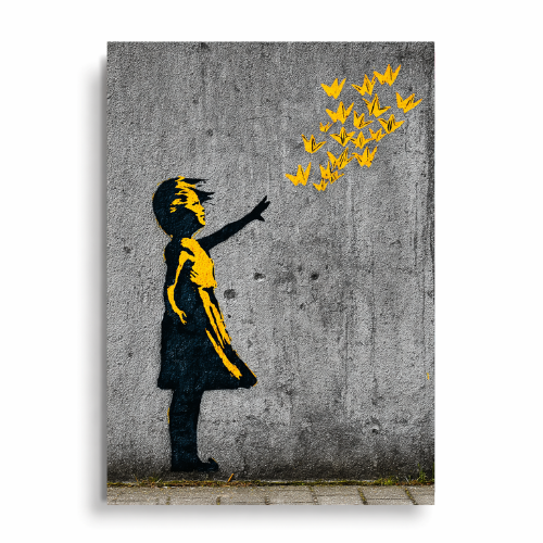 Golden Wings - Urban Art Plakat