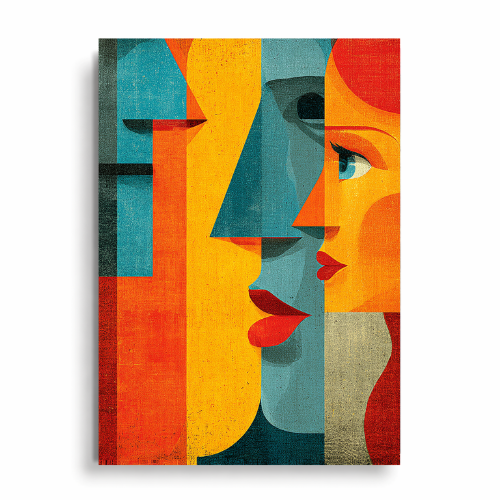Faces in Colour - Plakat Modern Art
