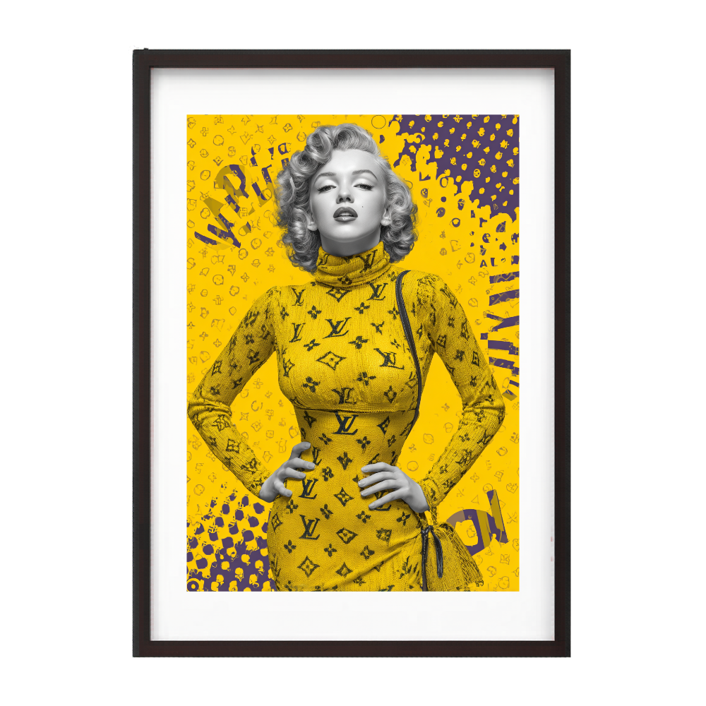 Marilyn Monroe x Louis Vuitton – Iconic Art Plakat