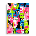 Face Mosaic - Plakat Pop Art