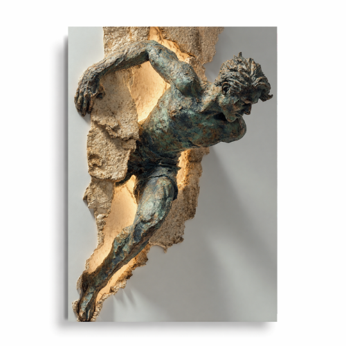 The Struggle - Plakat Modern Art