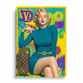 Marilyn Monroe x Louis Vuitton Turquoise – Iconic Art Plakat