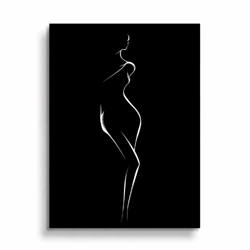 Silhouette – Black & White Plakat