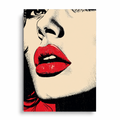 Red Lips 2 - Plakat Pop Art