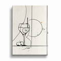 Citrus & Wine - Plakat Line Art