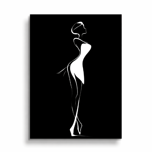 Elegance – Black & White Plakat