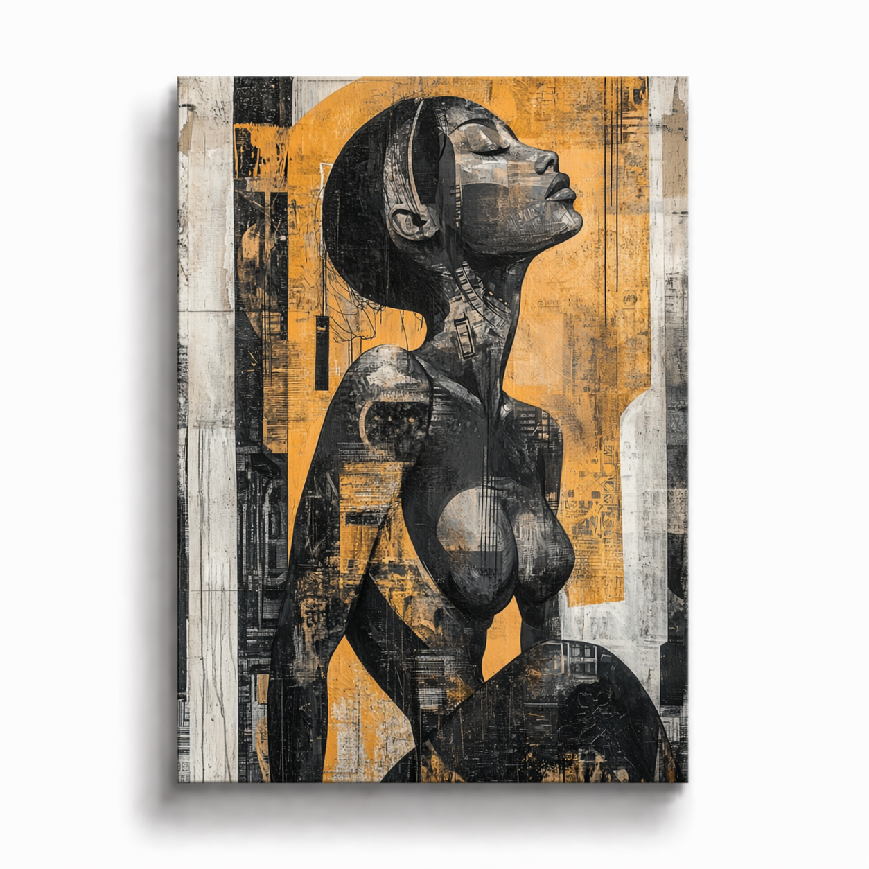 Golden Silhouette - Street Art Plakat