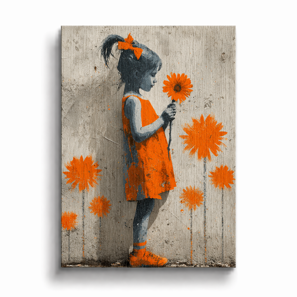 Orange Bloom - Urban Art Plakat