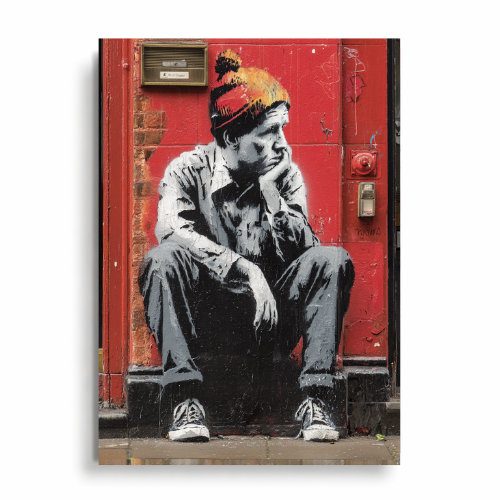Sad Clown - Urban Art Plakat