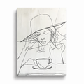 Poranna Kawa - Plakat Line Art