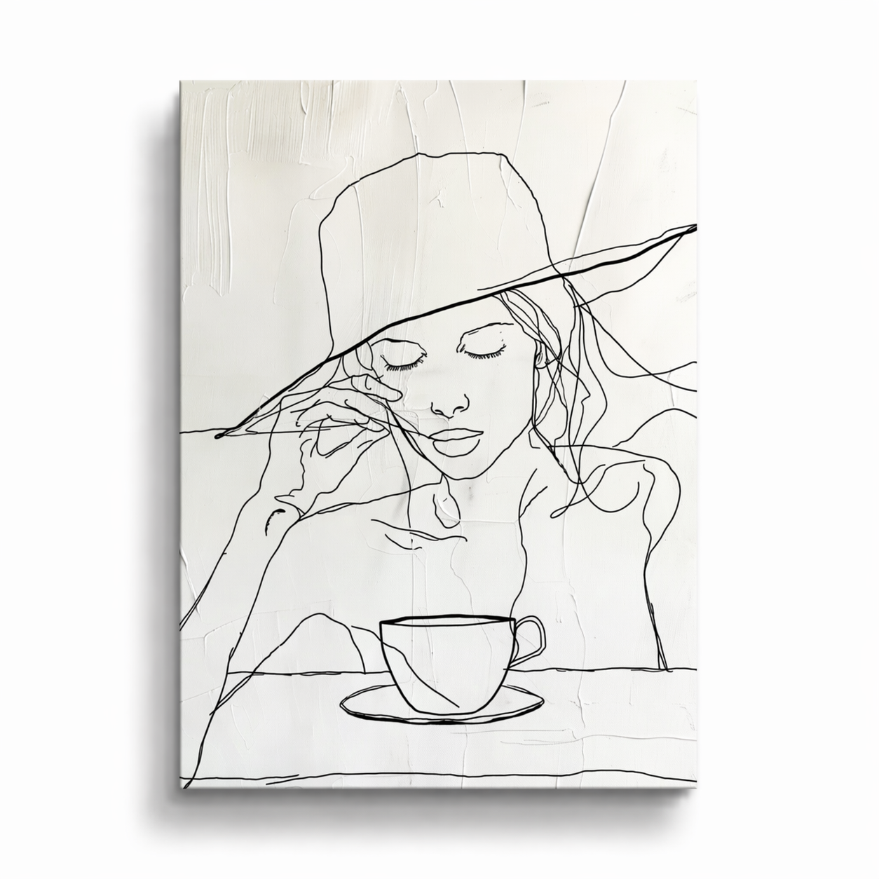 Poranna Kawa - Plakat Line Art