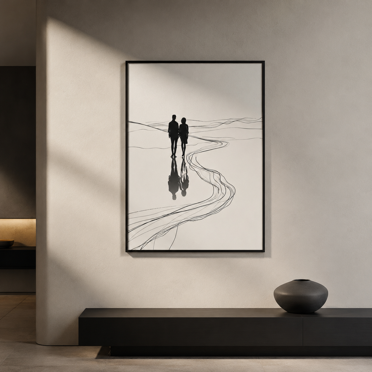 Together - Line Art Plakat