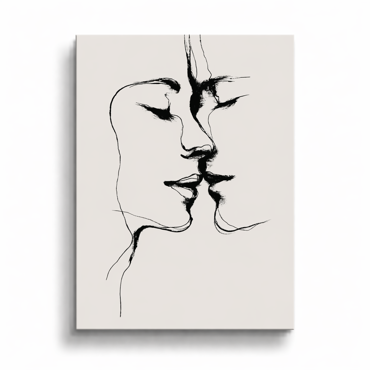 Intimate Moment - Line Art Plakat
