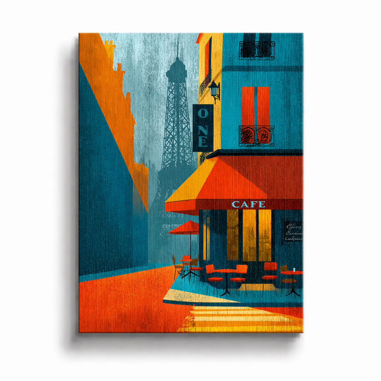 Paris Café - Pop Art Plakat