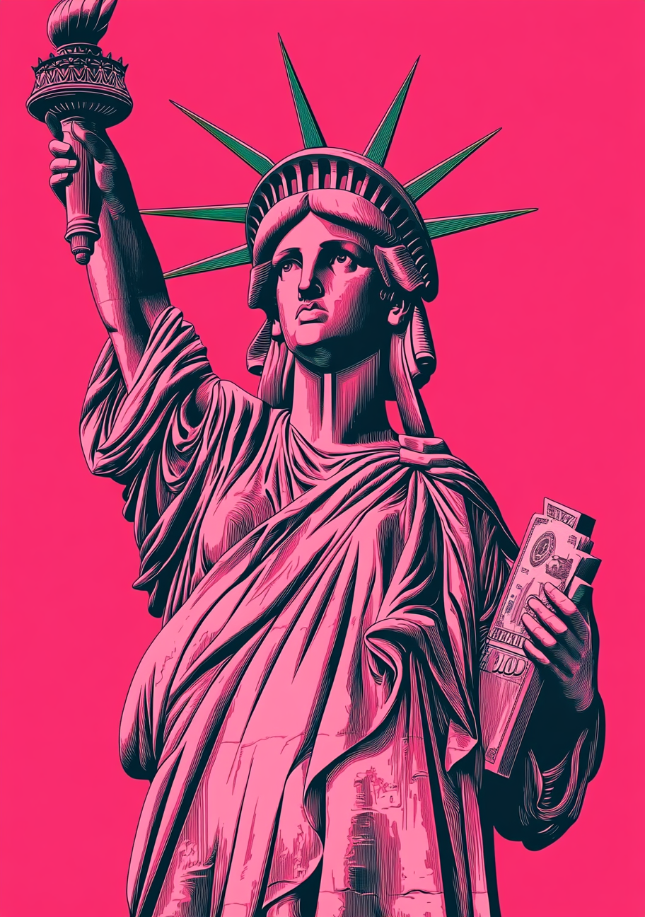 Lady Liberty - Iconic Art Plakat